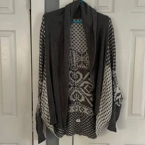 Express printed cardigan sweater size M